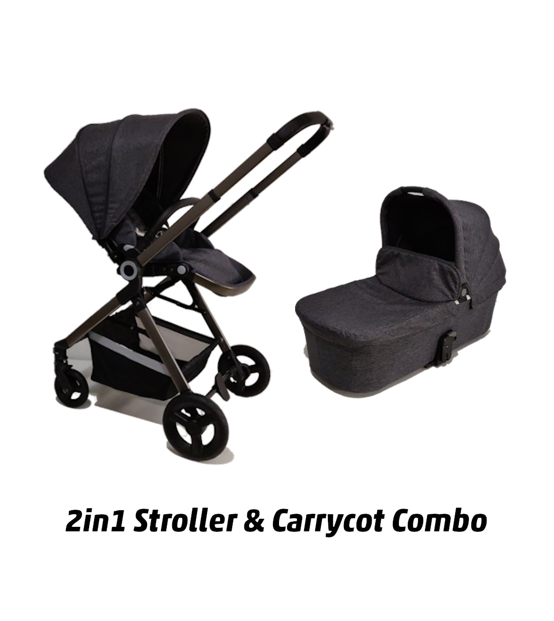 Alfa Kids 2 in 1 Stroller and Carrycot Alfa Kids